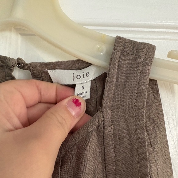 Joie Juliette Pleated Linen Maxi Dress Small - Picture 3 of 6